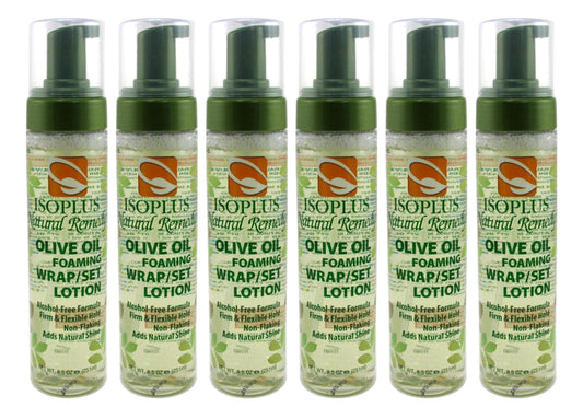 Isoplus Natural Remedy Olive Oil Foaming Wrap/Set Lotion 8.5 Ounce (Pack of 6) Beauty & Personal Care Isoplus