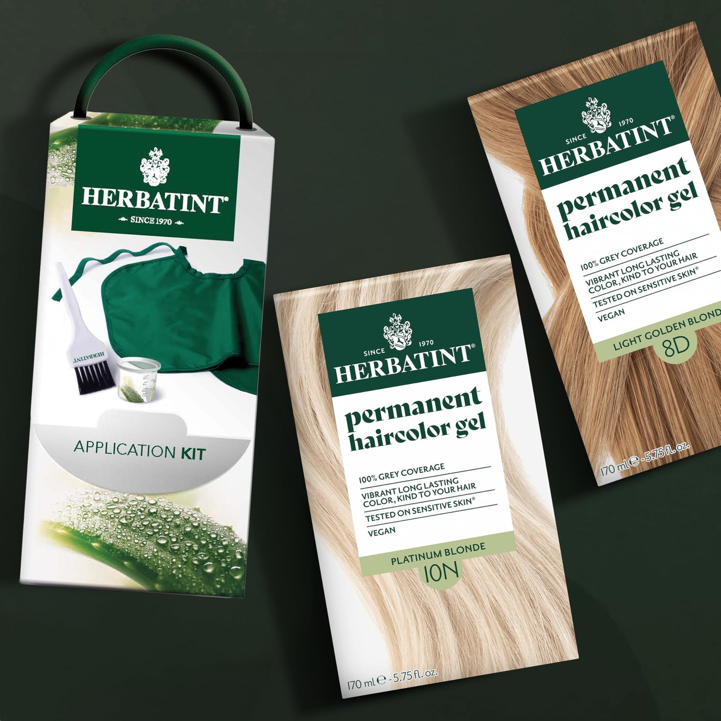 Herbatint Hair Color Application Kit - Includes Brush, Cape & Measuring Cup - Reusable, Eco-friendly Dye Application - 1 Pack