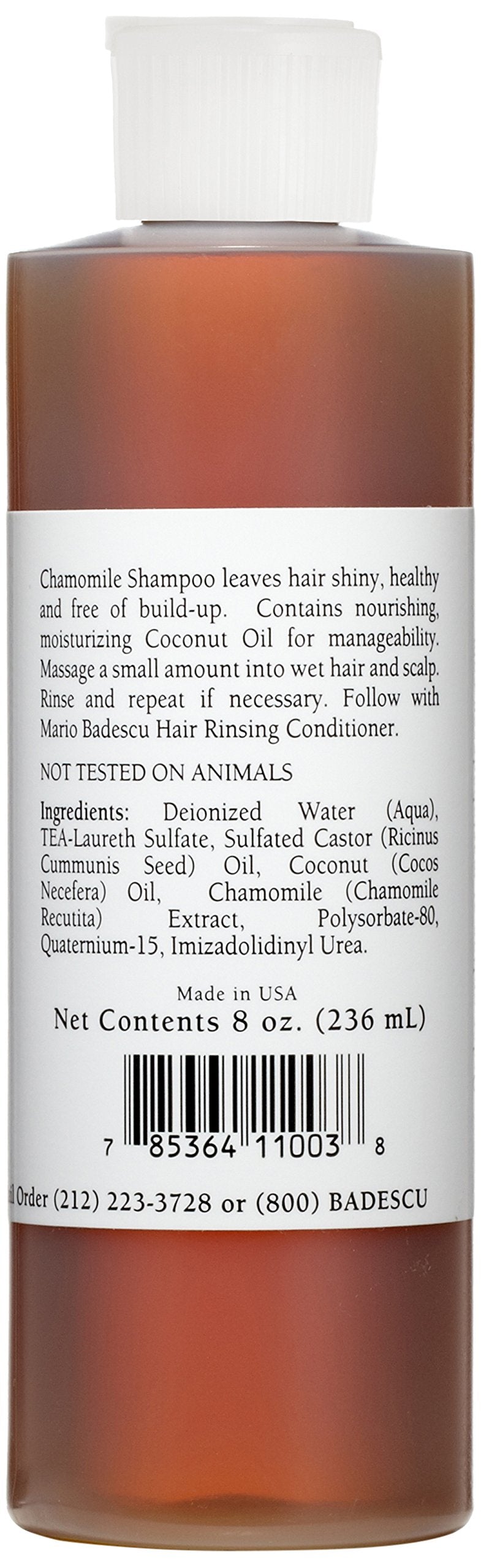 Mario Badescu Chamomile Shampoo for Oily and Sensitive Scalps | Gentle Shampoo that Clarifies and Soothes |Formulated with Chamomile Extract| 8 FL OZ
