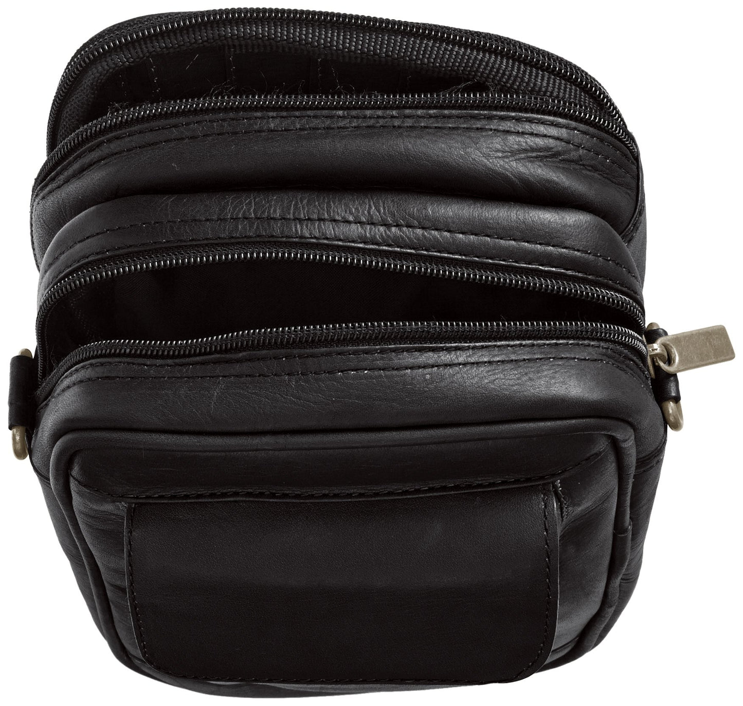 David King & Co. Male Bag with Organizer Inside, Black, One Size