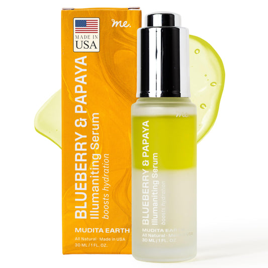 Barrier Repair Serum for Eczema, Dry Patches and Sensitive Skin | Bi-Phase Antioxidant Serum for Glass Skin, Glow and Pore Minimizing | Beauty & Personal Care me. MUDITA EARTH