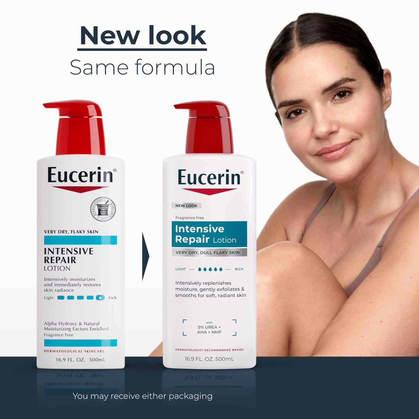 Eucerin Intensive Repair Body Lotion for Dry Skin with Alpha Hydroxy, Body Moisturizer for Very Dry Skin, Moisturizes, Exfoliates and Conditions