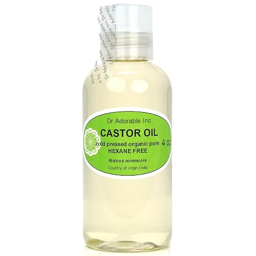 Dr Adorable - 4 oz - Premium Castor Oil - 100% Pure Natural Organic Cold Pressed Virgin