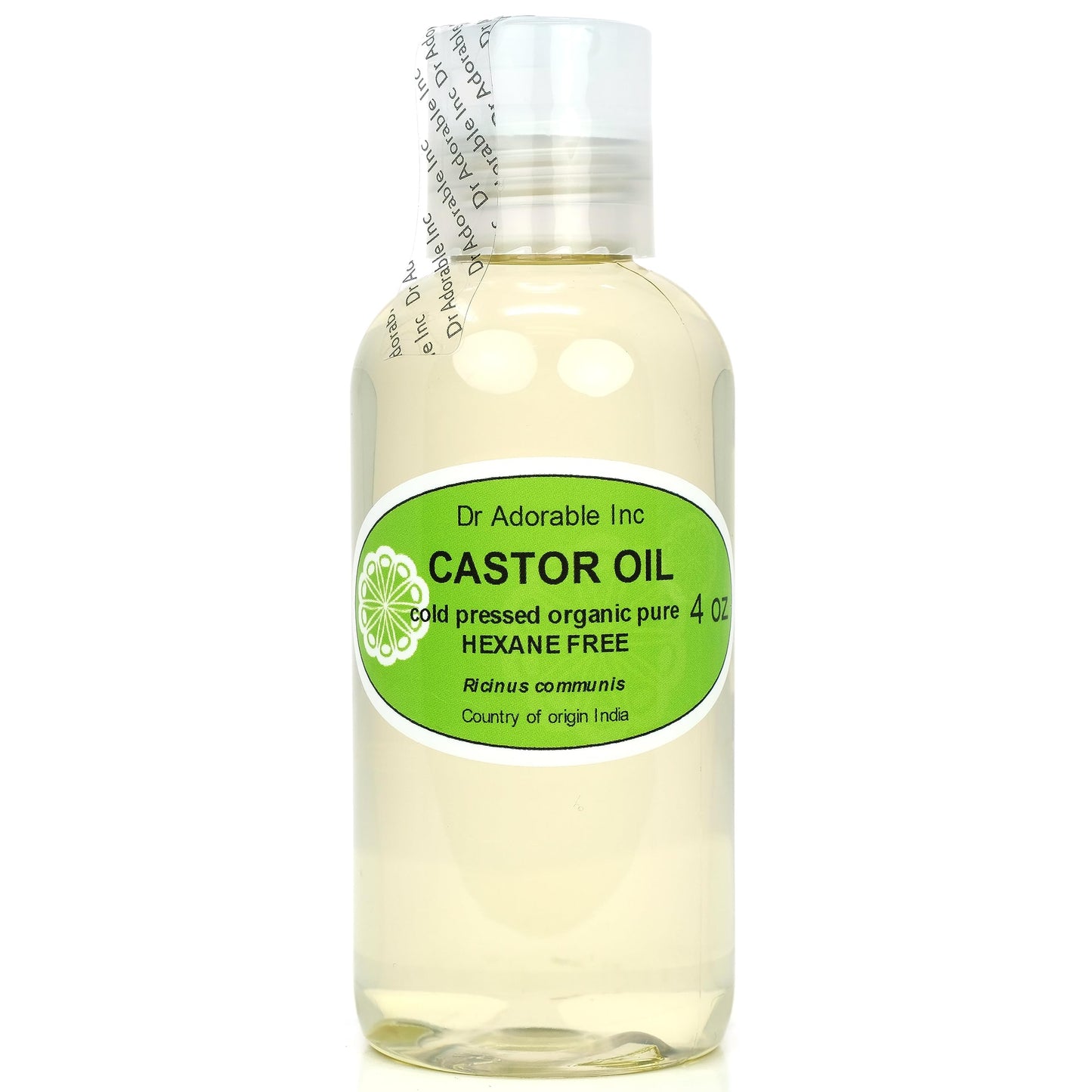 Dr Adorable - 4 oz - Premium Castor Oil - 100% Pure Natural Organic Cold Pressed Virgin