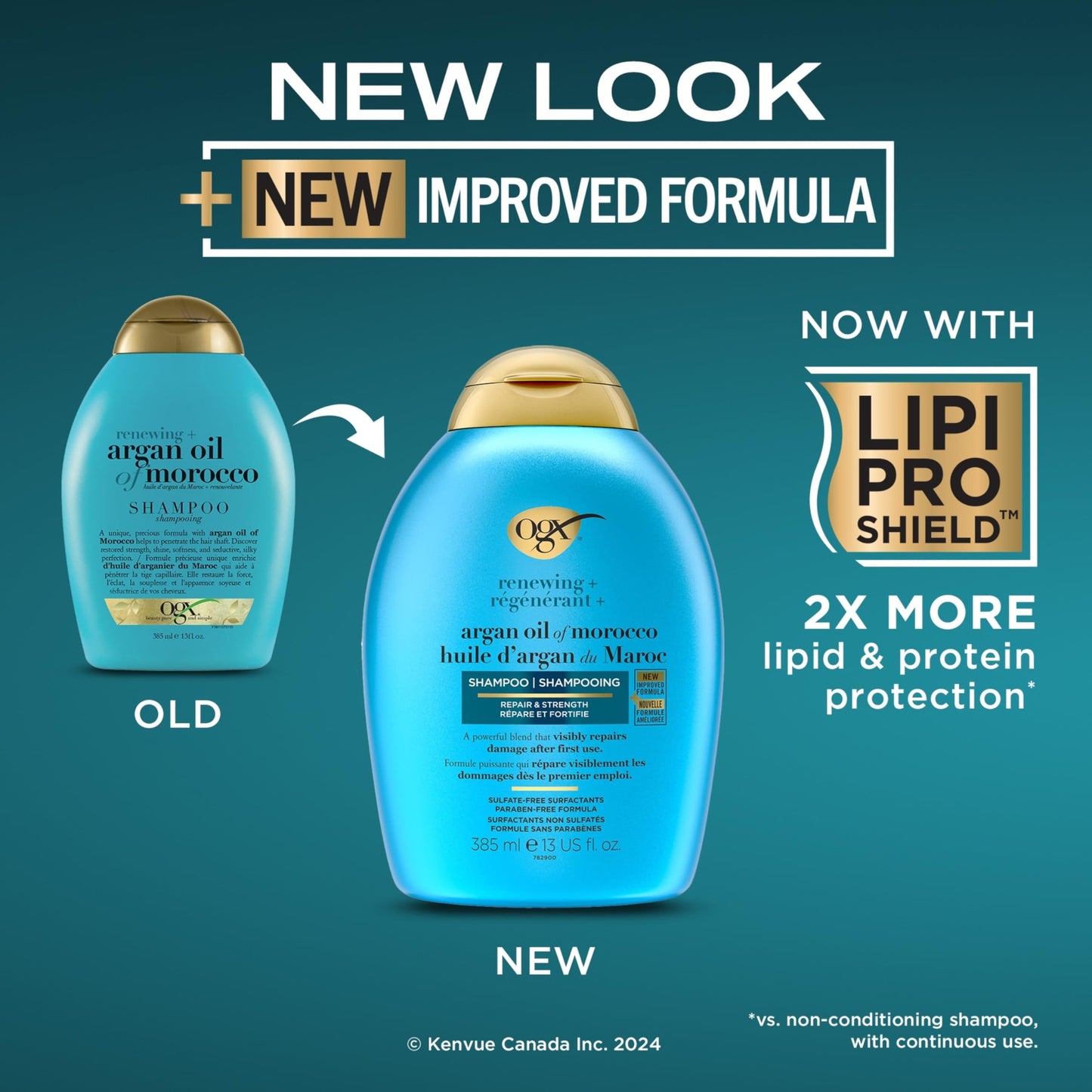 OGX Renewing Moroccan Argan Oil Shampoo - 385ml