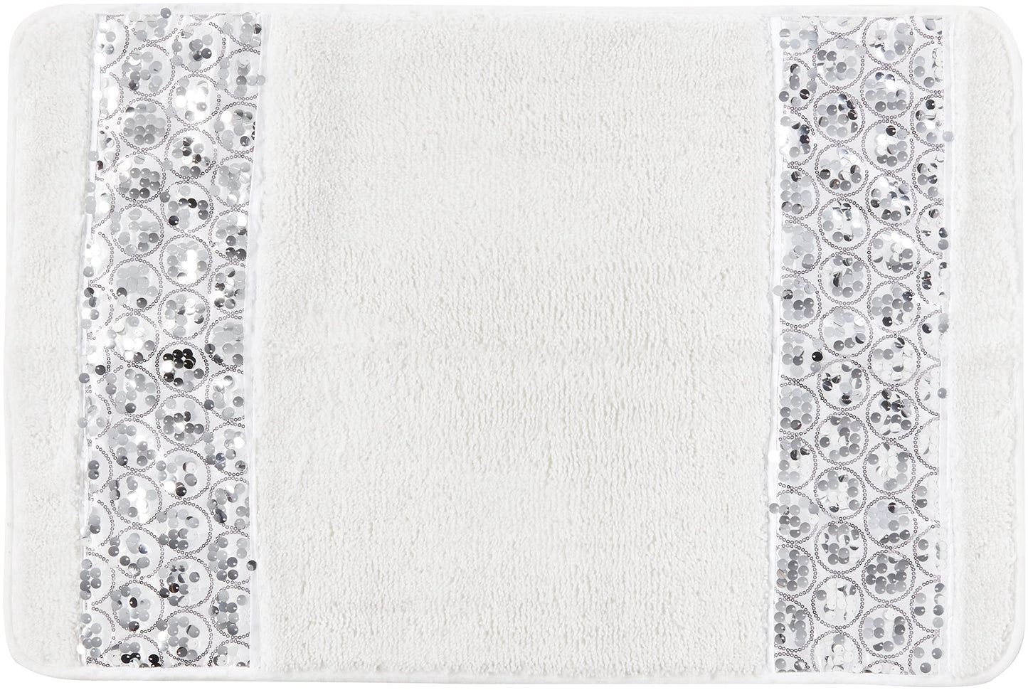 Popular Bath Sinatra Modern Bathroom Rug Classic Luxury Bath Rug Contemporary Decor Stylish Bath Mat for Shower Unique Design White Bathroom Rug Bath…