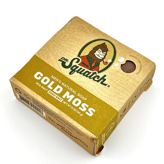 Dr. Squatch All Natural Bar Soap for Men with Zero Grit, Gold Moss Beauty & Personal Care Dr. Squatch