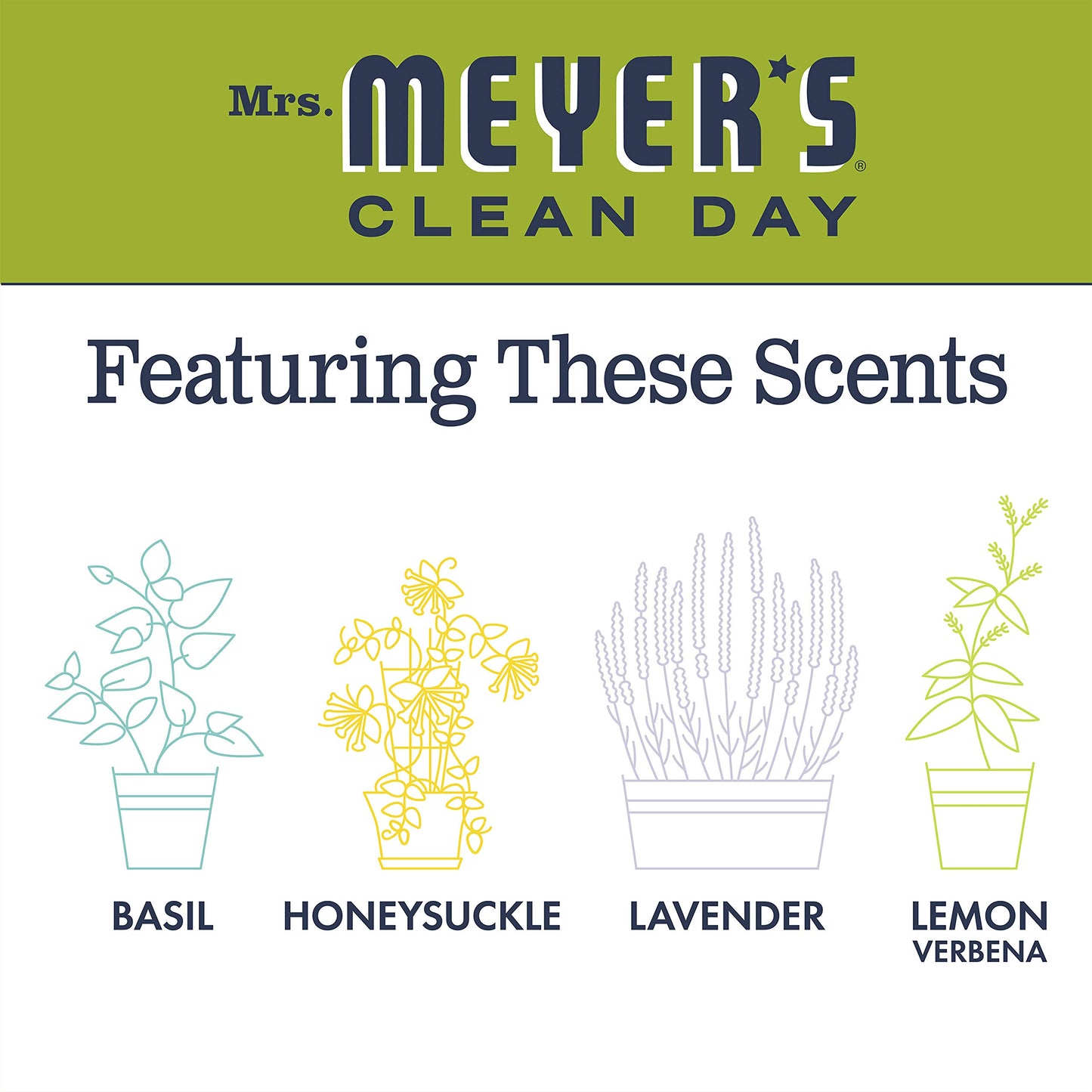 Mrs. Meyers Liquid Hand Soap Lemon Verbena, 12.5 oz (Pack of 2)