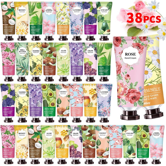 INALIER 38 Pack Hand Cream Bulk Christmas Gifts for Women, Stocking Stuffers for Women, Teen Girls, Coworkers & Teachers, Nurses Gifts, Hand Cream