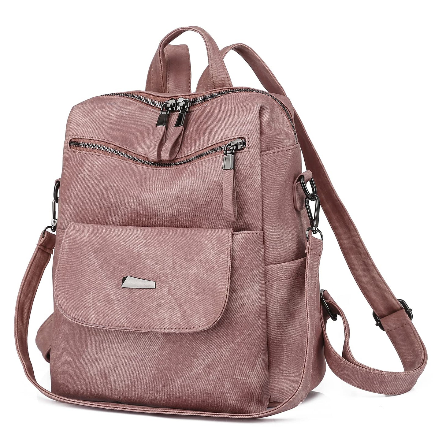 ROOSALANCE Backpack Purse for Women, Women Leather Back pack Purse Waterproof Anti-theft Shoulder Bags Handbags
