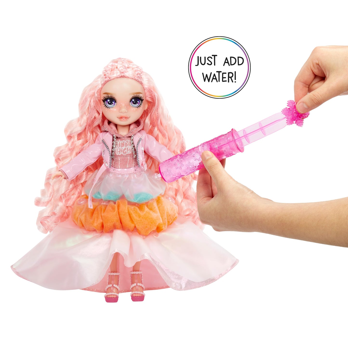 Rainbow High Winter Wonderland Bella - Pink 11” Fashion Doll with Magic Snow Hidden in Fashion That Puffs Up with Water, and Snowman Kit, Great Gift…