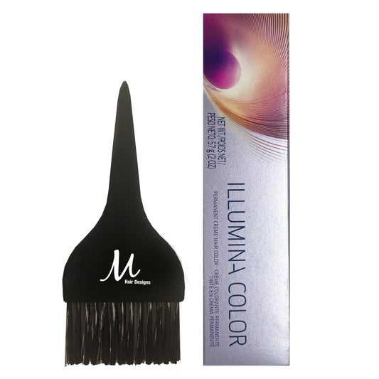 Illumina Color 8/05 Light Natural Mahogany Blonde Permanent Illumina Hair Color 2 Ounce and M Hair Designs Tint Brush (Bundle) Beauty & Personal Care M Hair Designs