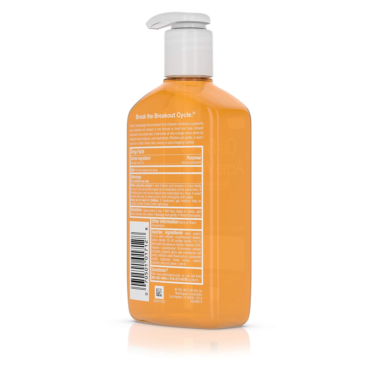 Neutrogena Acne Wash, Oil-Free, 9.1 oz