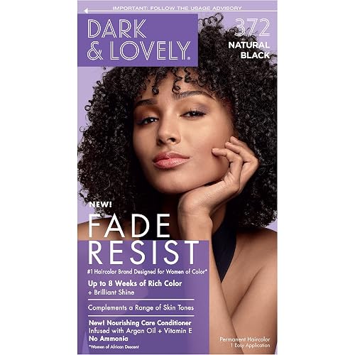 Dark & Lovely Color #372 Natural Black (6 Pack)