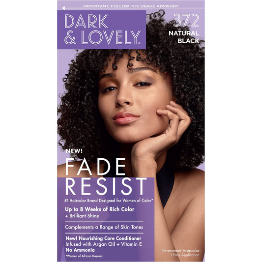 Dark & Lovely Color #372 Natural Black (6 Pack)