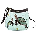 Chala Handbags Sea Turtle Crescent Crossbody Handbag Purse, Turtle Lovers