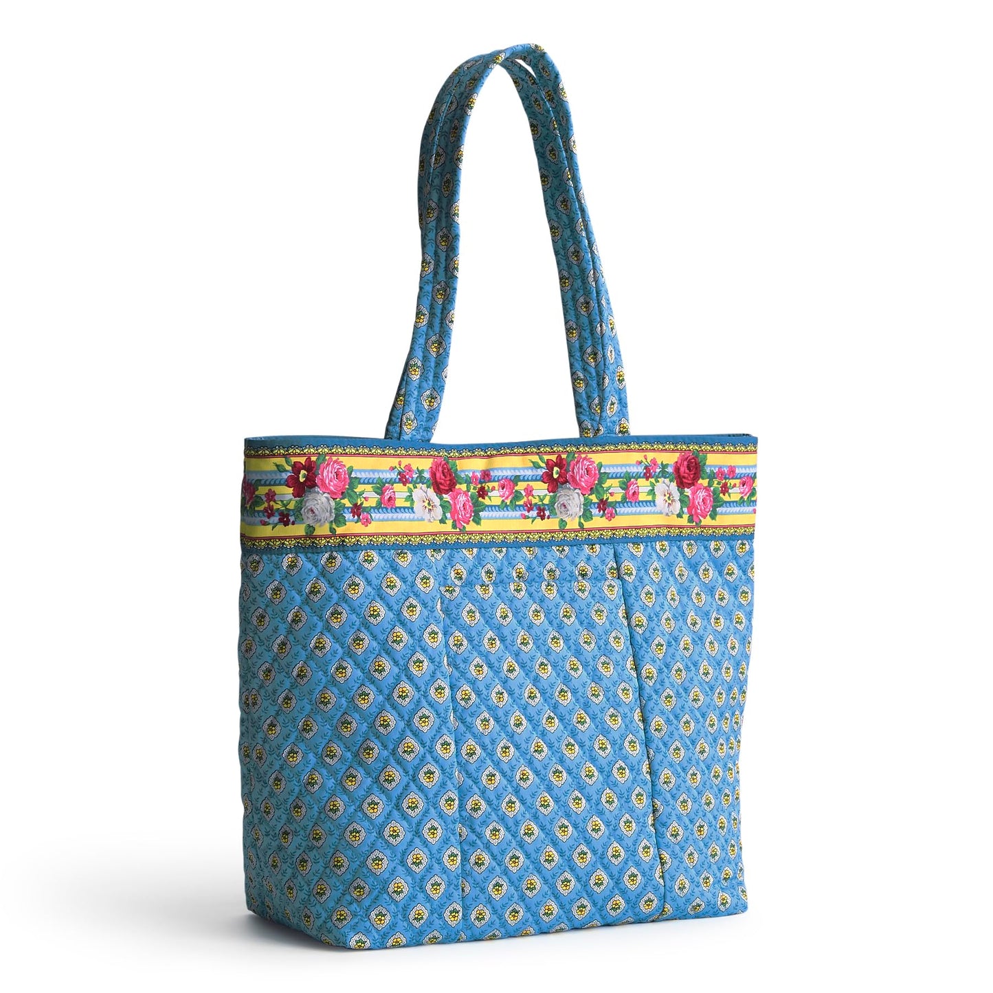 Vera Bradley Premium Cotton Original Tote Bag, Elizabeth Blue