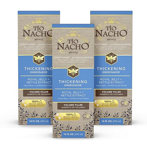 Tio Nacho Thickening Conditioner with Royal Jelly and Natural Extracts - Hair Loss Conditioner for Men and Women - Volumizing Formula for Fine