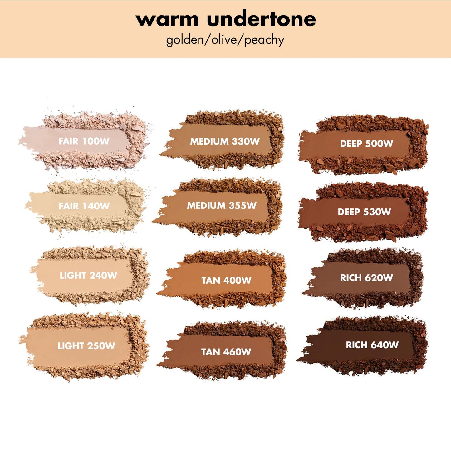 e.l.f. Camo Powder Foundation, Lightweight, Primer-Infused Buildable & Long-Lasting Medium-to-Full Coverage Pressed Foundation for Face, Tan 400 W