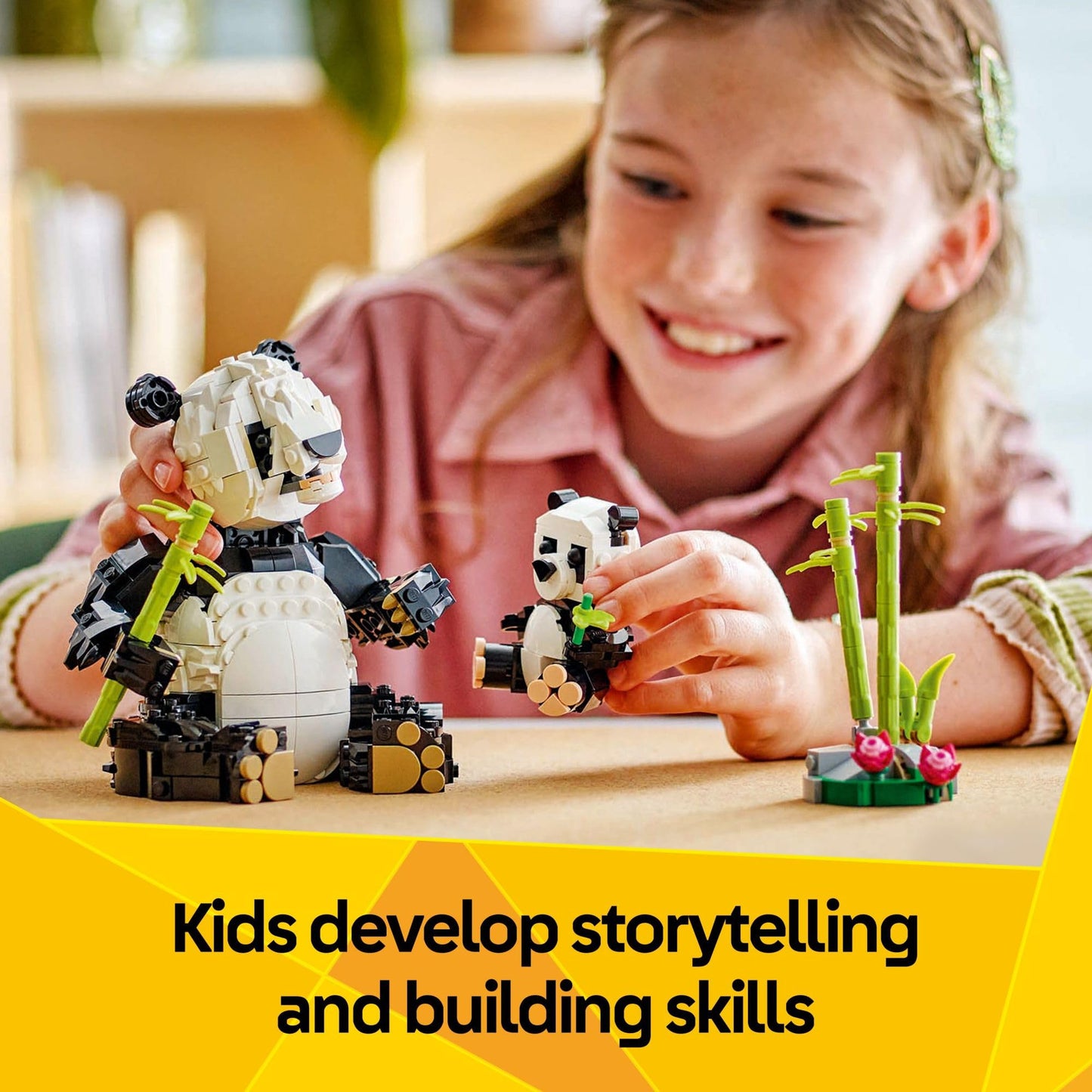 LEGO Creator 3 in 1 Wild Animals Panda Family 31165, Build Panda, Penguin or Orca, Fun Birthday Gift Building Toy for Kids Ages 8+