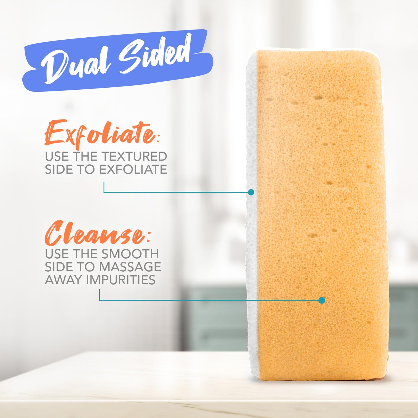 Spongeables Anti Cellulite Body Wash in a 20+ Wash Sponge, Papaya, 3 Count Beauty & Personal Care Spongeables