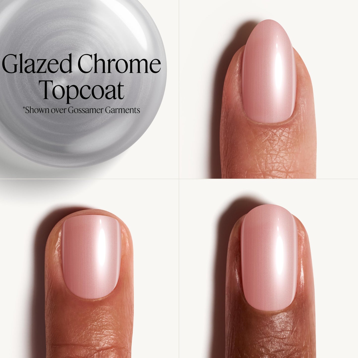 essie Gel Couture Gel-like Nail Polish, Vegan, Metallic Glaze Top Coat Nail Polish, Glazed Chrome, 0.46 fl oz Beauty & Personal Care essie