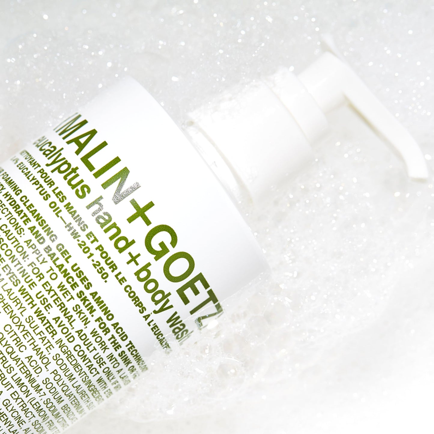 MALIN+GOETZ Hand + Body Wash | Gentle Foaming Cleanser with Botanical Extracts and Amino Acids | Hydrating, pH-Balanced, Unisex Scent | Vegan