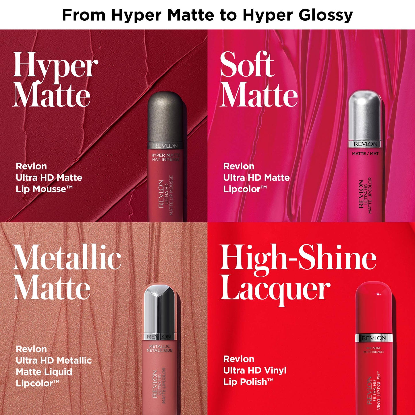 Revlon Ultra HD Matte Lipcolor, Velvety Lightweight Matte Liquid Lipstick in Red / Coral, Romance (660), 0.2 oz