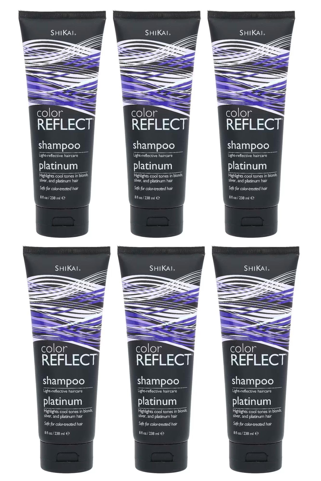 Shikai: Color Reflect Platinum Shampoo, 8 oz (6 pack)