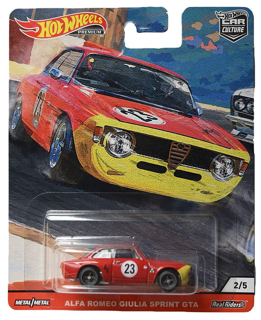 Hot Wheels Car Culture Door Slammers Alfa Romeo Giulia Sprint GTA 2/5, red