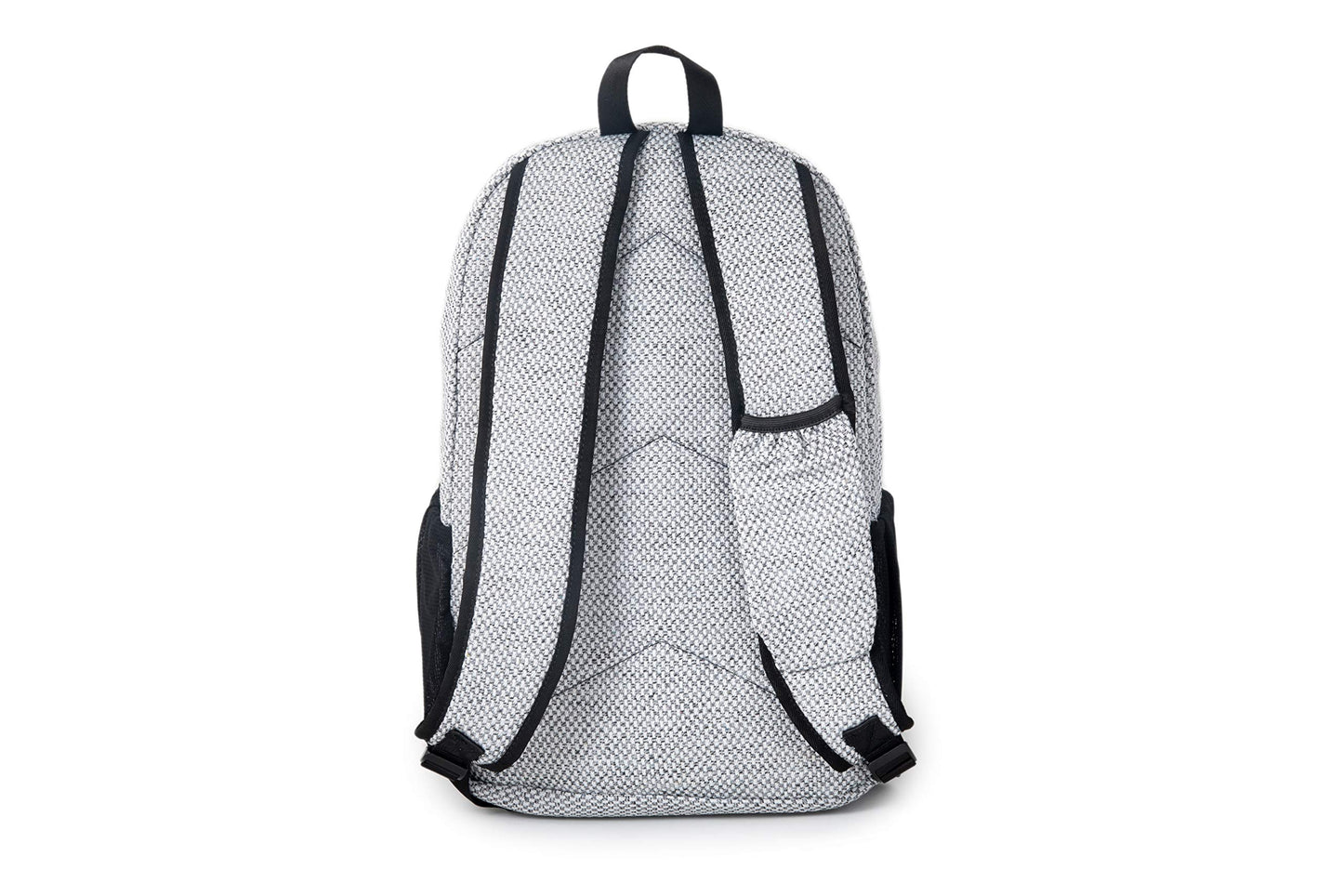 DIME BAGS Backpack with Padded Laptop Compartment, Durable Hempster Material, 11 Storage Pockets, For Travel & Daily Use, City Dweller (Silver)