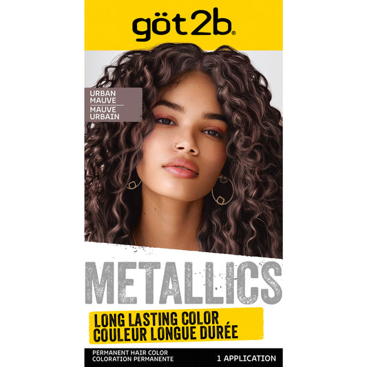 Schwarzkopf Got2b Metallics Permanent Hair Color, M83 Urban Mauve