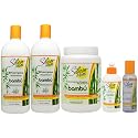 Silicon Mix Bambu Shampoo 36oz (Pack of 2) & Treatment 60oz & Leave-in 8oz & Polisher 4oz "Set"