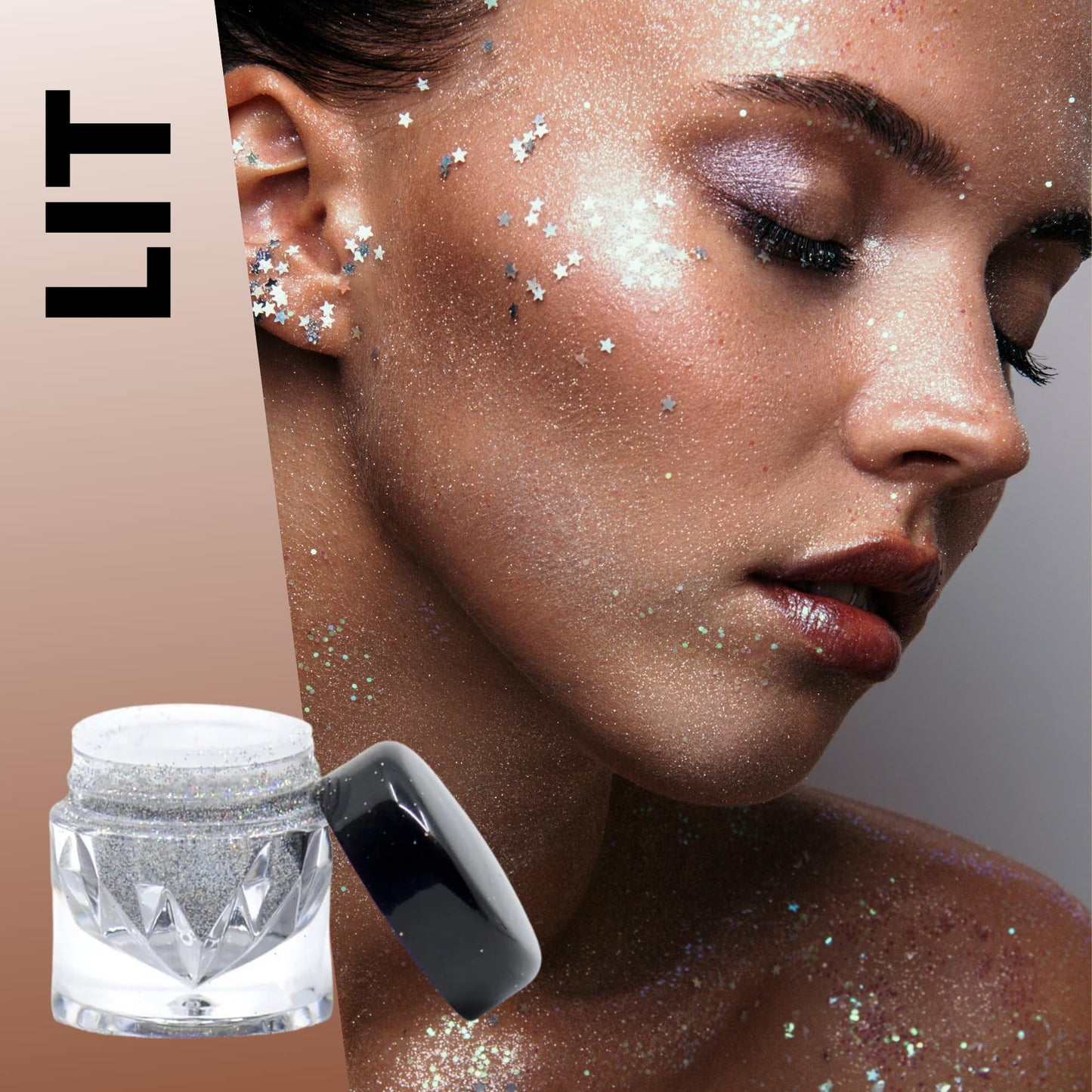 Poise Makeup Body and Facial Glitter | Extra-fine Cosmetic-Grade Glitters to Add Texture, Glam and Glitz, Safe for Face Eyes Lips and Hair