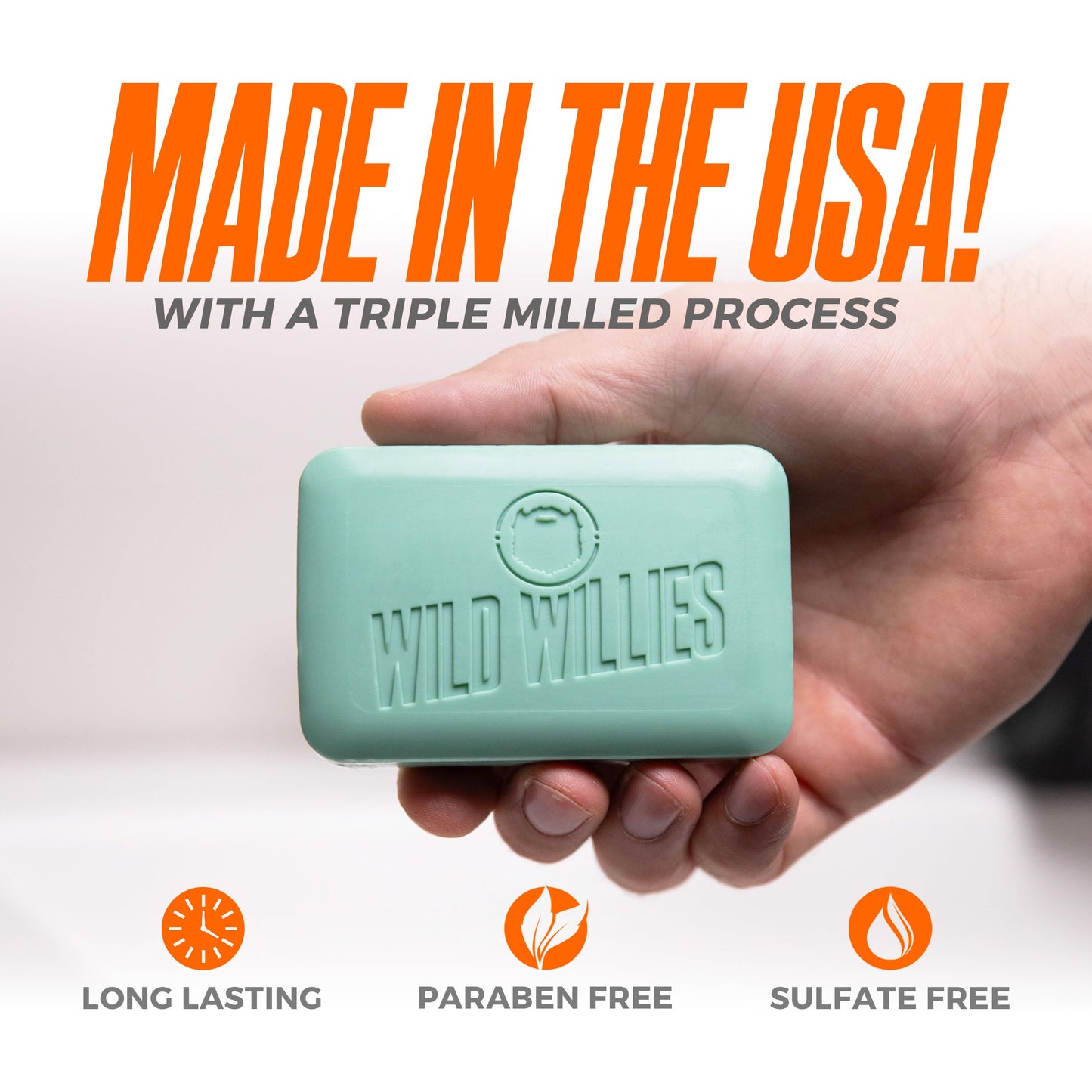 Wild Willies Mens Natural Bar Soap - Moisturizing Body Wash Bar with Charcoal and Shea Butter - Coastal Drift Scent - 6 oz, 3 Pack Beauty & Personal Care Wild Willies
