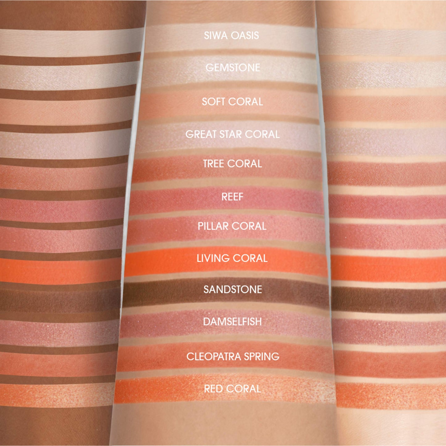 EBIN NEW YORK Coral Oasis - Secret of Pharaoh Eyeshadow Palette, Highly Pigmented and Blendable, Cruelty-Free, Long-Lasting Matte & Shimmer