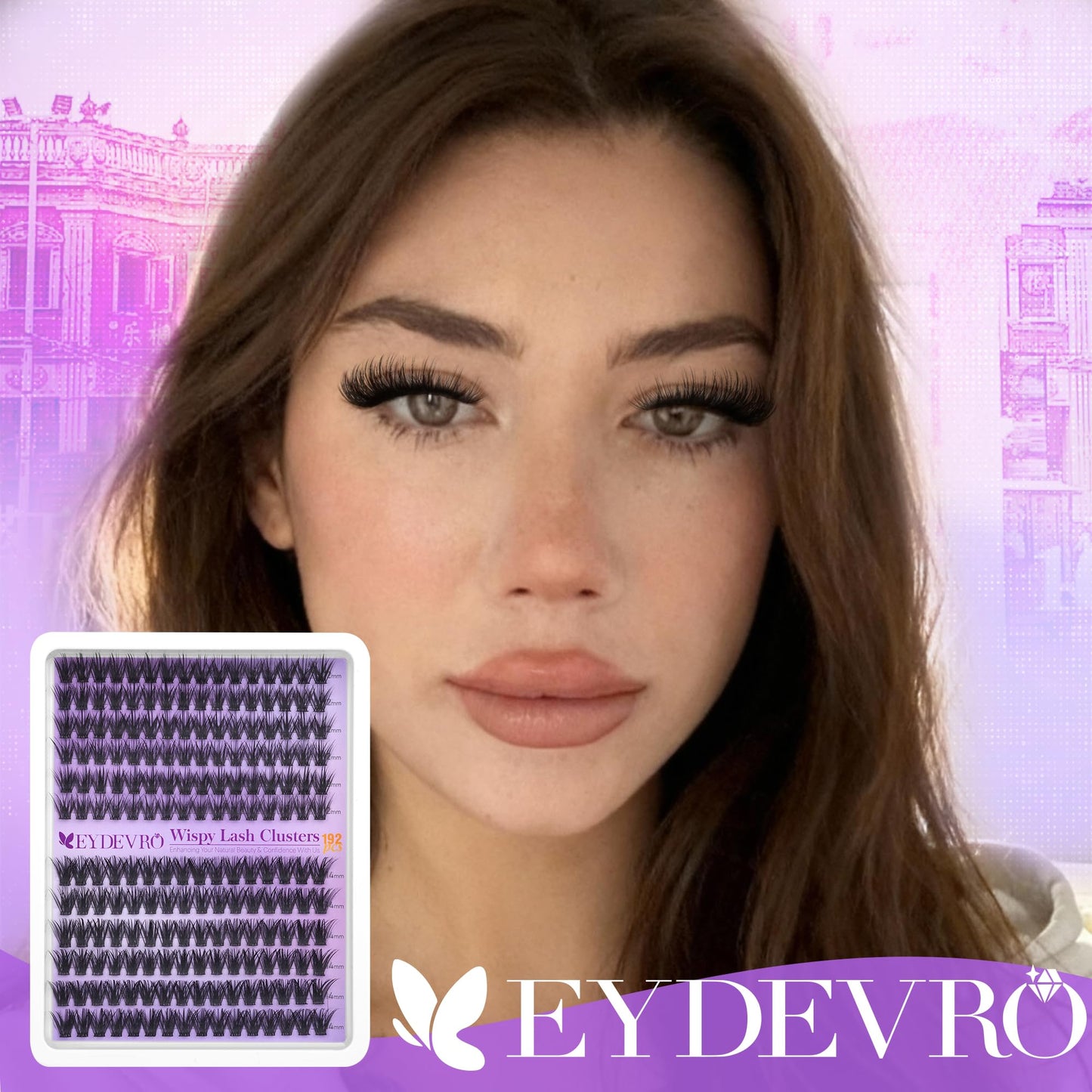 EYDEVRO Wispy Lash Clusters Natural Eyelash Clusters 12-14mm Short Lashes Beauty and Personal Care EYDEVRO