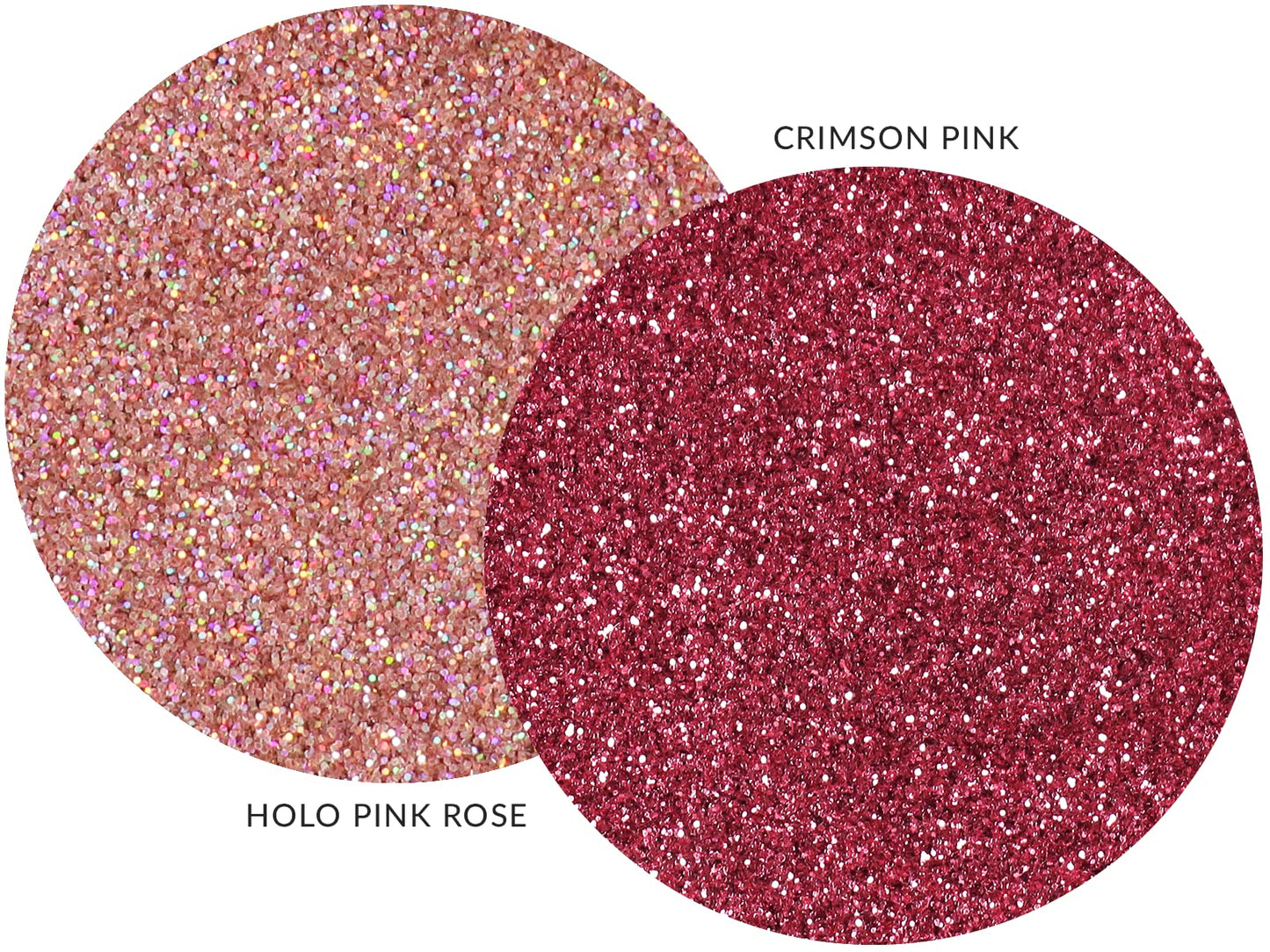MARBLERS Twinkle Face & Body Glitter Duo [Holo Pink Rose & Crimson Pink] 0.36oz (10g) | Non-Toxic | Cruelty-Free | Eyeshadow, Nail Polish, Nail Art |