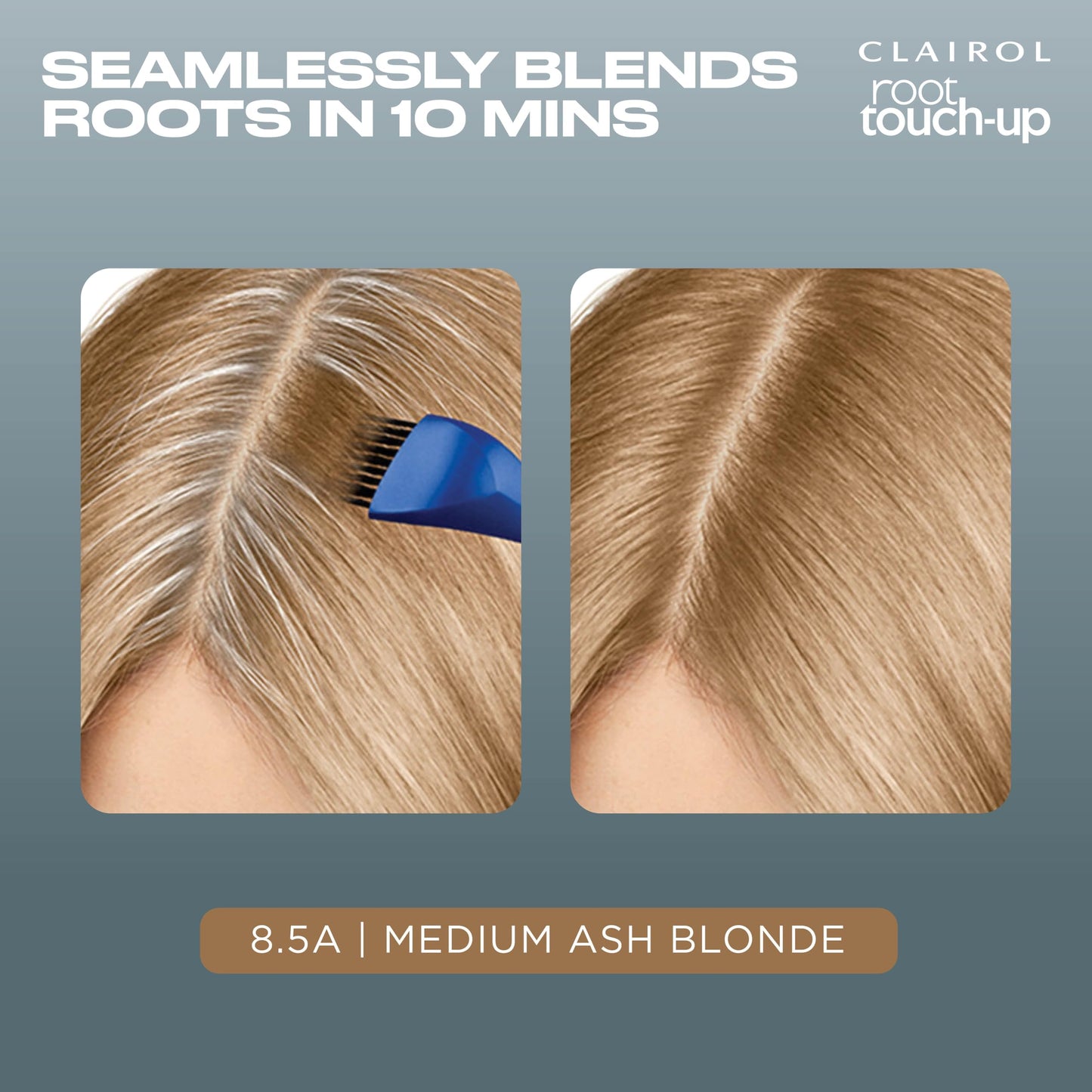 Clairol Root Touch-Up by Nice'n Easy Permanent Hair Dye, 8.5A Medium Ash Blonde Hair Color | 100% Gray Coverage | Easy Brush Application | Matches