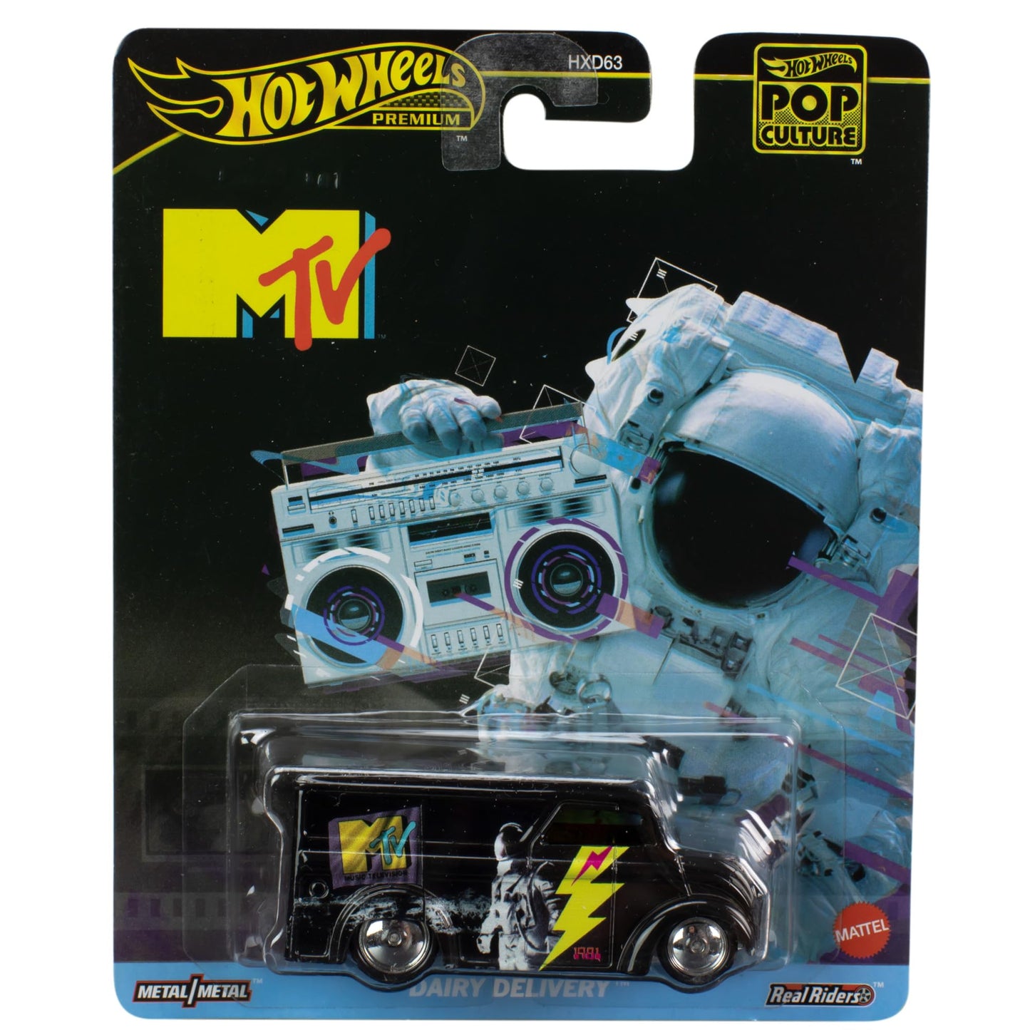 Hot Wheels Premium Pop Culture MTV Dairy Delivery 1:64 Scale Collectible Die Cast Metal Toy Car Model