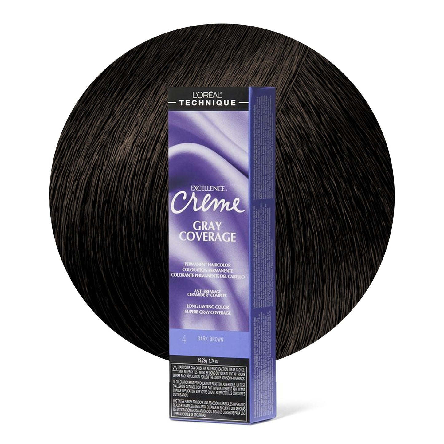 L'Oréal Technique Excellence Crème Permanent Hair Color - Long-Lasting Hair Dye, Rich Formula With No-Drip Application, Superb Gray Coverage, Dark Beauty and Personal Care L'OREAL TECHNIQUE Default Title