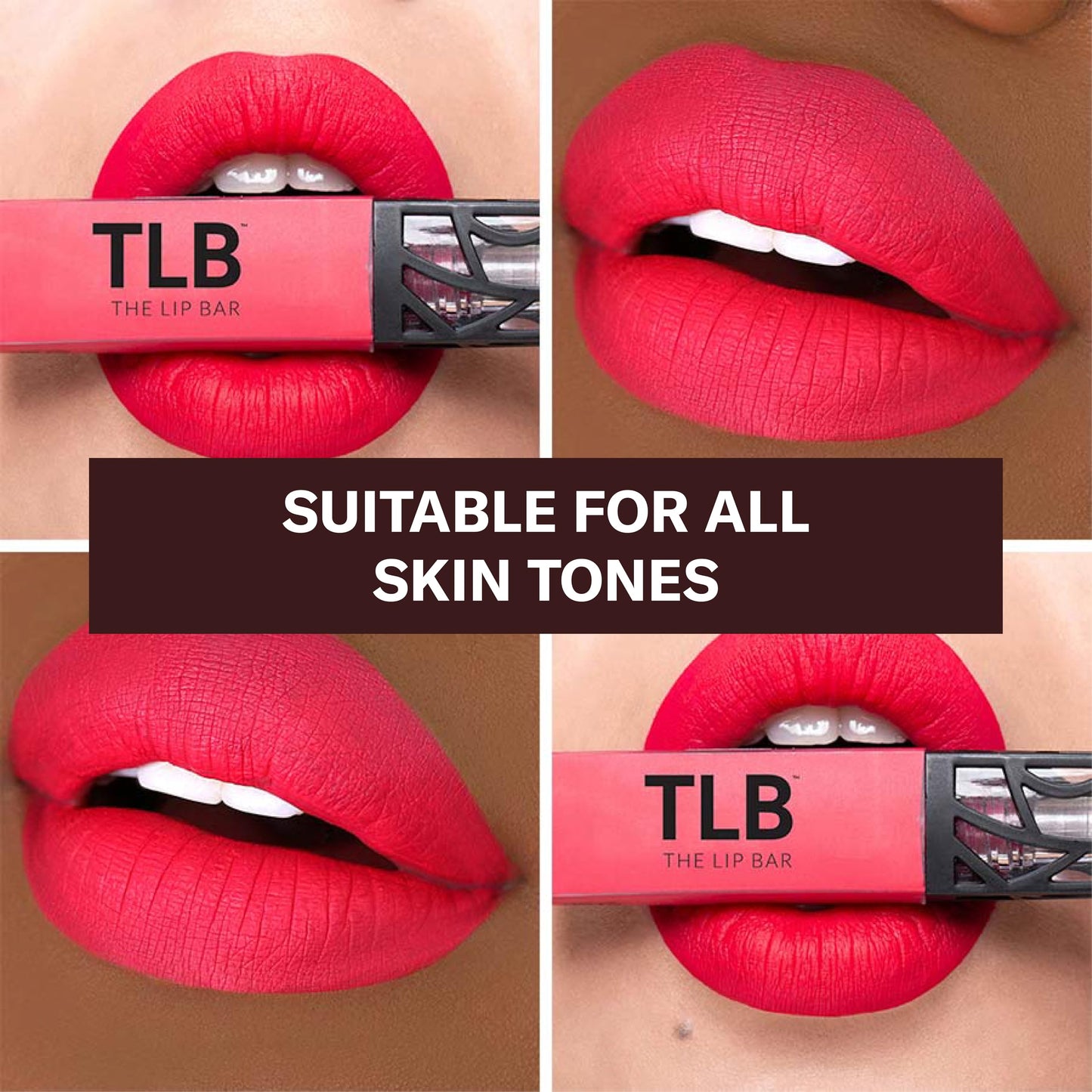The Lip Bar - Nonstop Liquid Matte Lipstick, Haute Mess (Bright Pink-Red) - High Pigment - One Swipe - Long Lasting - Jojoba Oil & Vitamin E - Vegan &