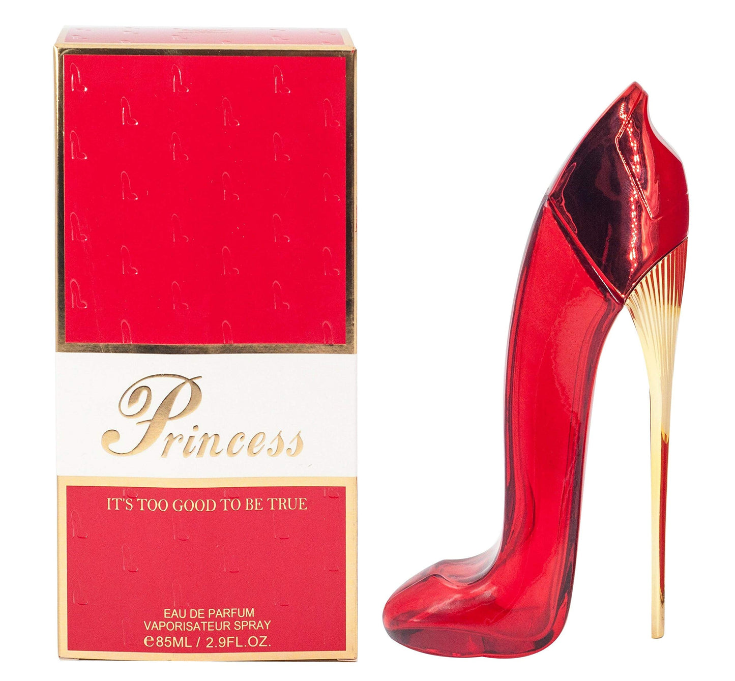 EBC Princess High Heel Shoes Red Eau De Perfume For Woman, 100ml/3.4 OZ