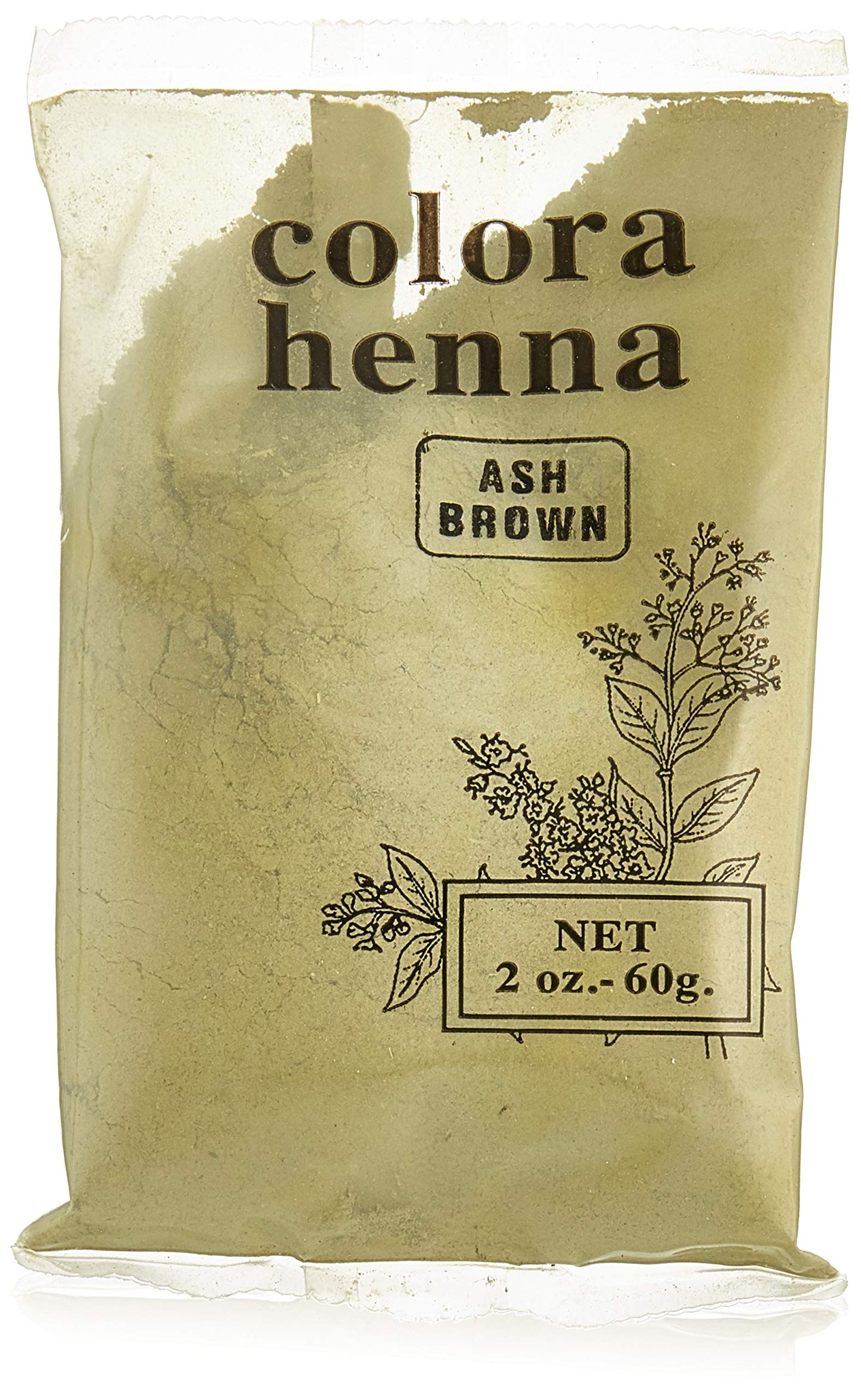 Colora Henna Powder Hair Color Ash Brown 2oz (3 Pack)