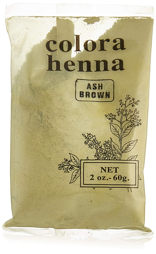 Colora Henna Powder Hair Color Ash Brown 2oz (3 Pack)