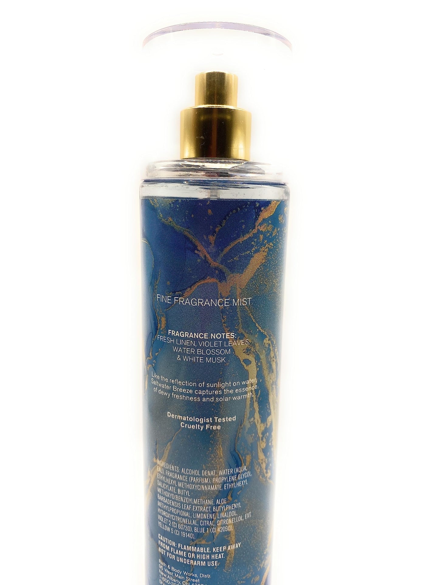 Bath & Body Works Saltwater Breeze Fine Fragrance Mist 8 Fluid Ounce Spray (Packaging As Pictured)