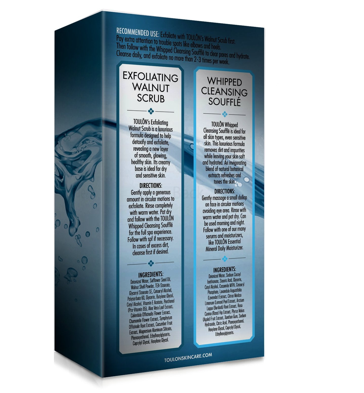 Exfoliating Scrub Set - Body Scrub Set - Skin Care Gift Set for Women & Men - Natural Spa Bath and Shower Kit with Exfoliating Walnut Body & Face