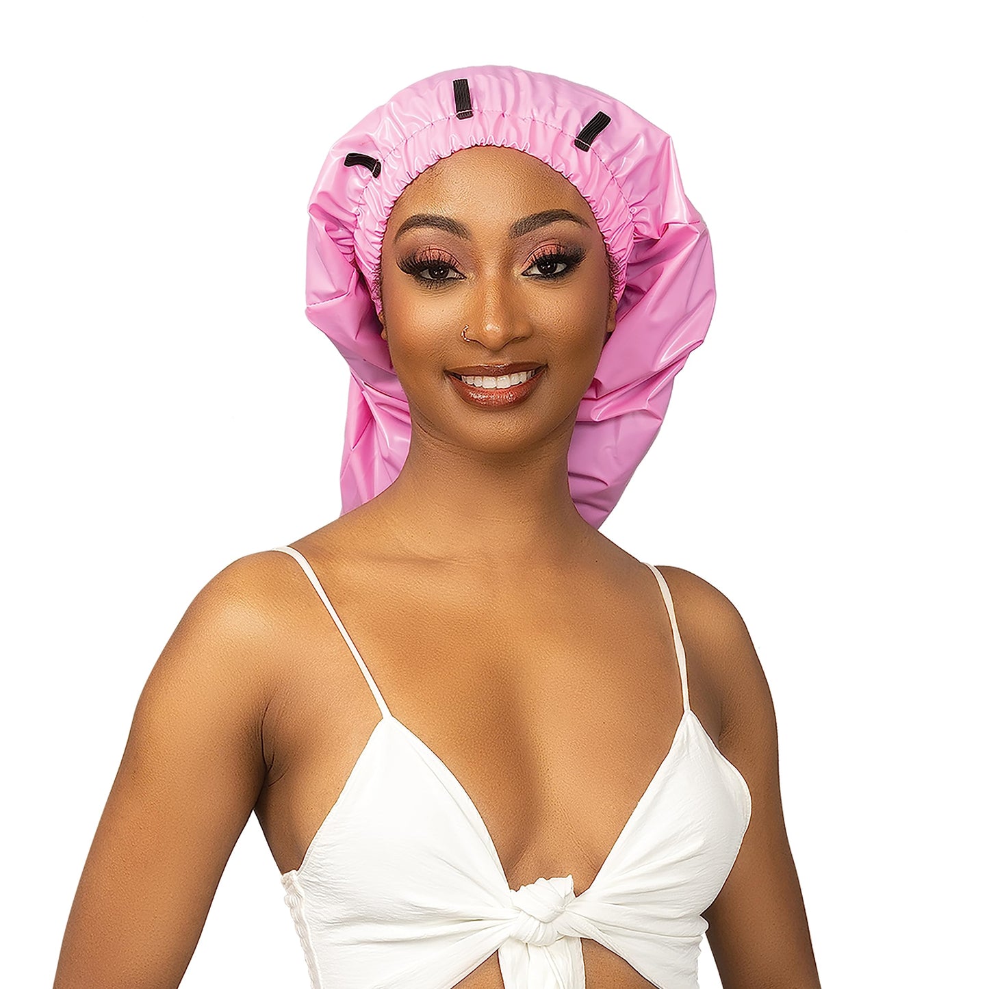 Esha Girl - Shower Cap for Extra Long Hair, Braids, Locs, Twists - Waterproof - Snug Fit Guarantees No Leaks - Easy Button Up (Light Blue, X-Long (30" Beauty and Personal Care Esha