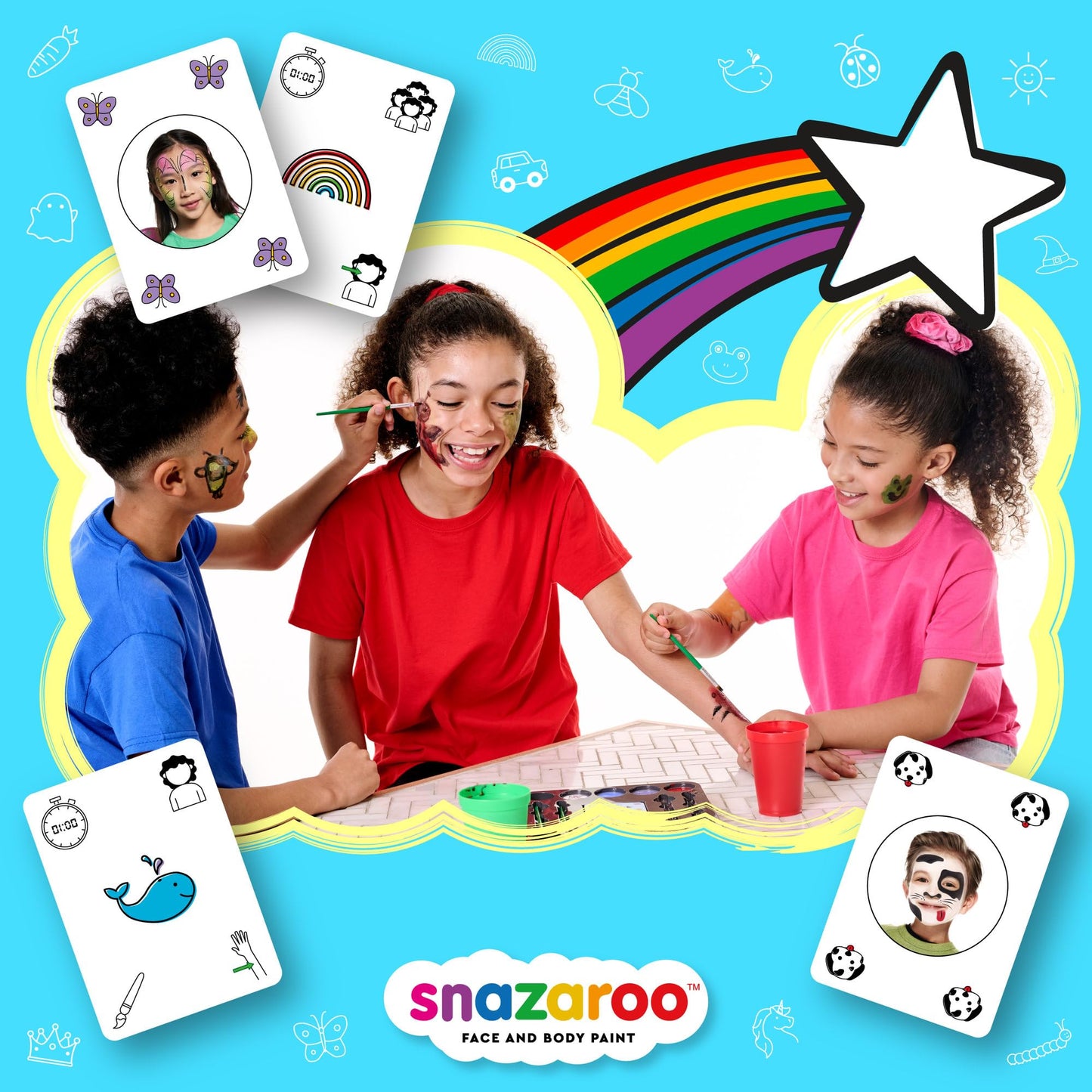 Snazaroo Family Face Paint Card Game
