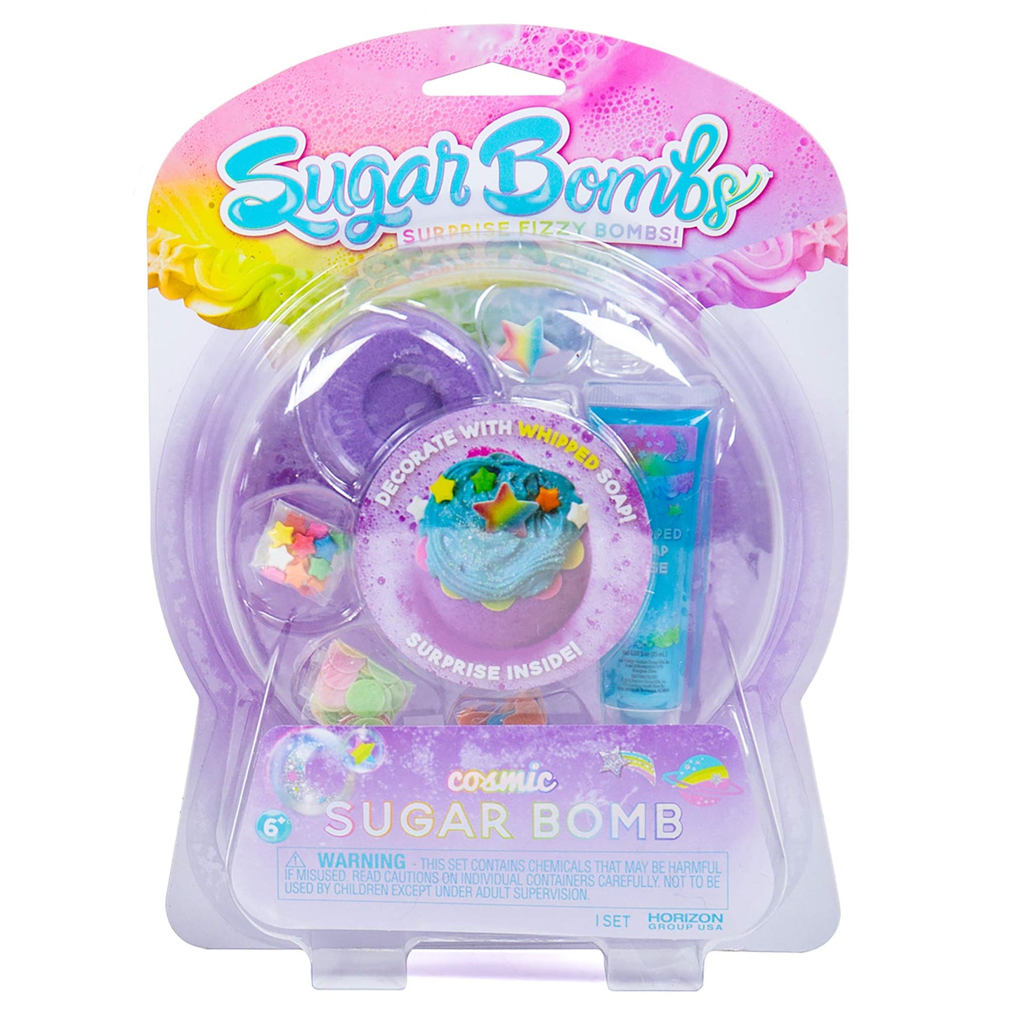Sugar Bombs by Horizon Group USA, Design & Decorate Your Own Galactic Themed Fizzing Bomb.Fizz In Bowl to Revel Hidden Surprise Gift.Embellish…